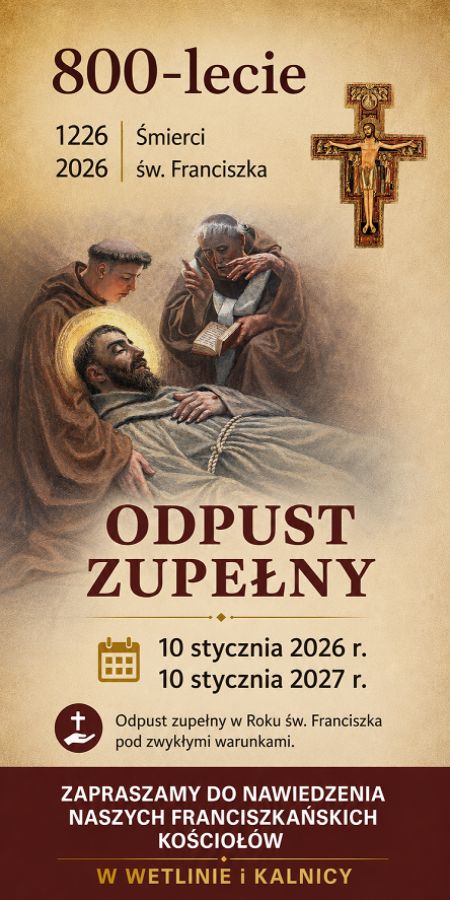 Jubileusz 800-lecia śmierci św. Franciszka z Asyżu